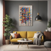 Moderne geometrische Abstrakte Kunst Poster