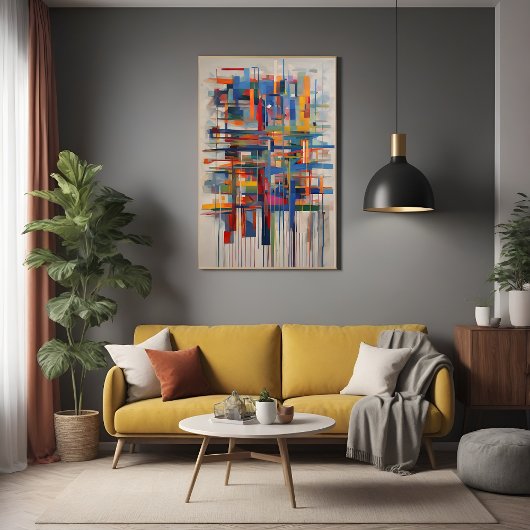 Moderne geometrische Abstrakte Kunst Poster