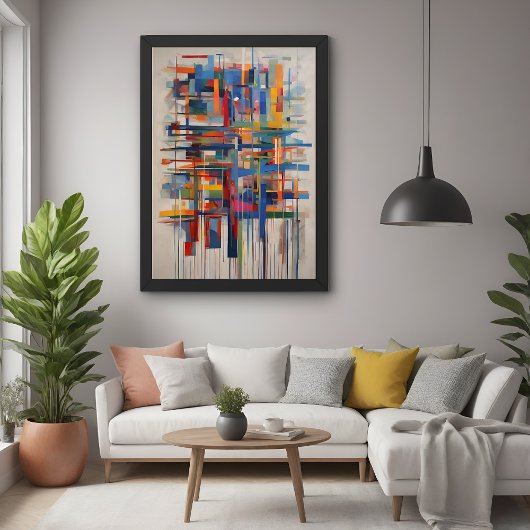 Moderne geometrische Abstrakte Kunst Poster