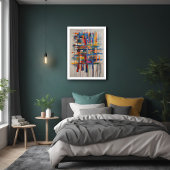 Moderne geometrische Abstrakte Kunst Poster