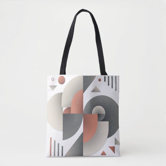 Moderne geometrische Abstrakte Kunst Tasche (Vorderseite)