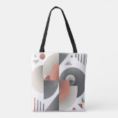 Moderne geometrische Abstrakte Kunst Tasche (Rückseite)