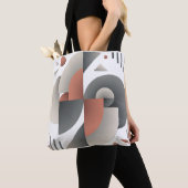 Moderne geometrische Abstrakte Kunst Tasche (Von Nahem)