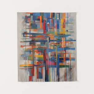 Moderne geometrische abstrakte Kunst Wandteppich