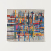 Moderne geometrische Abstrakte Kunst Wandteppich (Vorderseite (Horizontal))