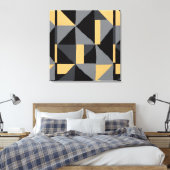Moderne geometrische abstrakte Leinwand | Luxuriös (Insitu (Schlafzimmer))