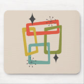 Moderne geometrische Abstrakte Mitte des Jahrhunde Mousepad (Vorne)