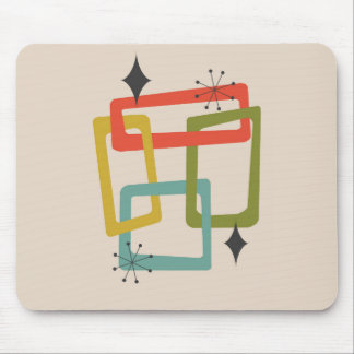 Moderne geometrische Abstrakte Mitte des Jahrhunde Mousepad