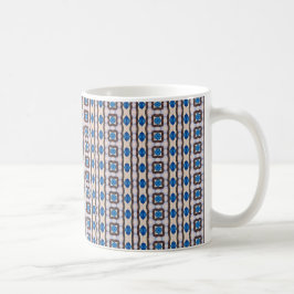 Moderne geometrische abstrakte Mosaikmuster 1298 Kaffeetasse