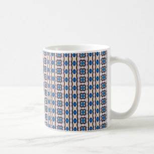 Moderne geometrische abstrakte Mosaikmuster 1298 Kaffeetasse