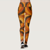 Moderne geometrische abstrakte Muster der Mitte de Leggings (Rückseite)