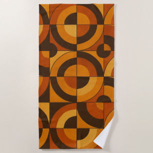 Moderne geometrische abstrakte Muster des mittlere Strandtuch