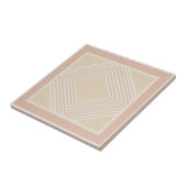Moderne geometrische abstrakte Pat#11 Roségold ID1 Fliese (Seite)