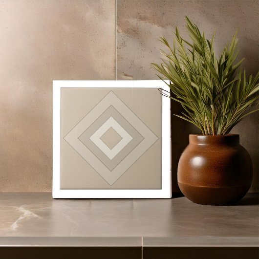 Moderne geometrische abstrakte Pat#12 Kamel ID1192 Fliese