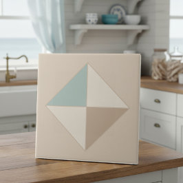 Moderne geometrische abstrakte Pat#4 Türkis ID1192 Fliese