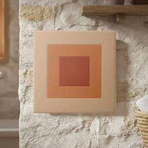 Moderne geometrische abstrakte Pat#6 Warme Farben  Fliese