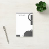 Moderne geometrische Abstrakte Personalisierte Bez Post-it Klebezettel (Büro)