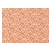 Moderne geometrische abstrakte Pfirsich- und Terra Tischdecke (Vorderseite (Horizontal))
