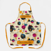 Moderne geometrische Abstrakte Schürze mit Individ (Vorderseite)