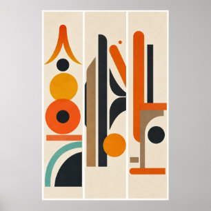 Moderne geometrische abstrakte Wandkunst Poster