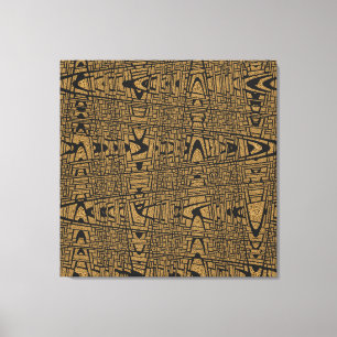 Moderne geometrische Abstrakte Welle Leinwanddruck