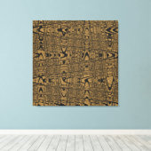 Moderne geometrische Abstrakte Welle Leinwanddruck (Insitu (Holzboden))