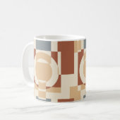 Moderne geometrische Abstraktion der Mitte des Jah Kaffeetasse (Vorderseite Links)