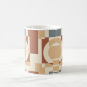 Moderne geometrische Abstraktion der Mitte des Jah Kaffeetasse (Mittel)