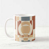 Moderne geometrische Abstraktion der Mitte des Jah Kaffeetasse (Links)