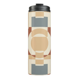 Moderne geometrische Abstraktion der Mitte des Jah Thermosbecher