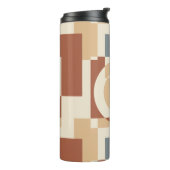 Moderne geometrische Abstraktion der Mitte des Jah Thermosbecher (Nach links gedreht)