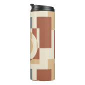 Moderne geometrische Abstraktion der Mitte des Jah Thermosbecher (Nach rechts gedreht)