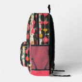 Moderne geometrische Abstraktion des Mittelalters Bedruckter Rucksack (Rechts)