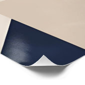 Moderne geometrische Abstraktion - Marine, Rust & Poster (Ecke)