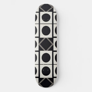 Moderne geometrische Abstraktion mit Kreisen Skateboard