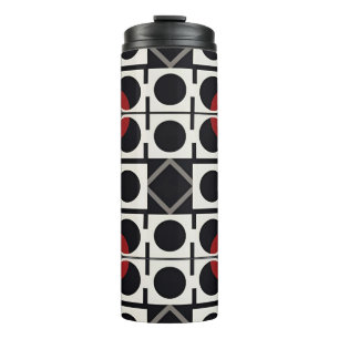 Moderne geometrische Abstraktion mit Kreisen Thermosbecher