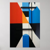Moderne geometrische Abstraktion Poster (Vorne)