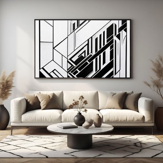 Moderne geometrische Abstraktion Poster