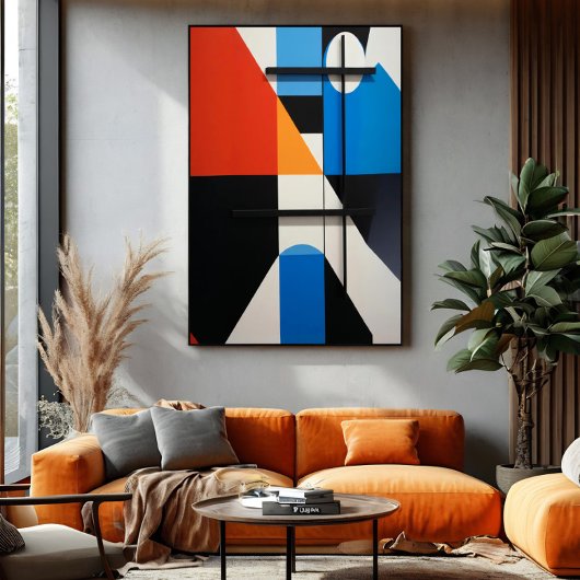 Moderne geometrische Abstraktion Poster