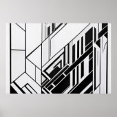 Moderne geometrische Abstraktion Poster (Vorne)