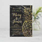 Moderne geometrische Ananas Einladung (Stehend Vorderseite)