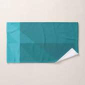 Moderne geometrische aquamarine Farbe Badhandtuch Set (Handtuch)
