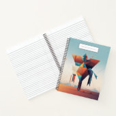 Moderne geometrische Architektur Einzigartige Kuns Notizblock (Innenseite)