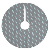 Moderne geometrische Baum-Muster Polyester Weihnachtsbaumdecke (Vorderseite)
