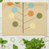 Moderne geometrische Baumform der Mitte des Geschirrtuch (Gefaltet)