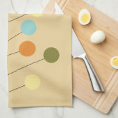 Moderne geometrische Baumform der Mitte des Geschirrtuch (Viertel Falte)