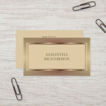 Moderne, geometrische Beige und Gold Beruflich