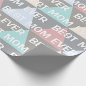 Moderne geometrische beste Mama je Geschenkpapier (Ecke)