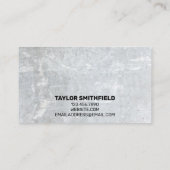 Moderne geometrische Betonbetriebskarte Visitenkarte (Rückseite)