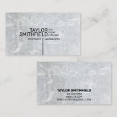 Moderne geometrische Betonbetriebskarte Visitenkarte (Vorne/Hinten)